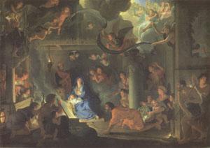 LE BRUN, Charles The Adoration of the Shepherds (mk05) France oil painting art